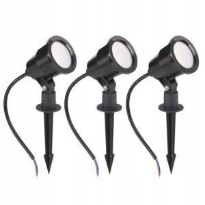3x REFLEKTOR ogrodowy WBIJANY szpikulec LED IP65