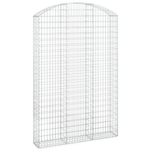 Łukowaty kosz gabionowy 150x30x220/240 cm, galwanizowane żelazo