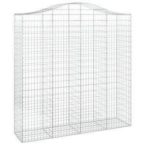 Łukowaty kosz gabionowy 200x50x200/220 cm, galwanizowane żelazo