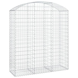 Łukowaty kosz gabionowy 150x50x160/180 cm, galwanizowane żelazo
