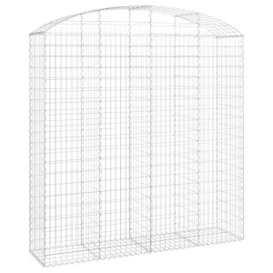 Łukowaty kosz gabionowy 200x50x200/220 cm, galwanizowane żelazo