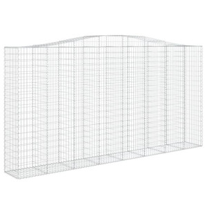 Łukowaty kosz gabionowy 400x50x200/220 cm, galwanizowane żelazo