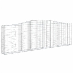 Łukowaty kosz gabionowy 400x30x120/140 cm, galwanizowane żelazo