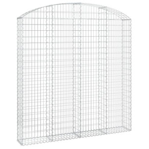 Łukowaty kosz gabionowy 200x30x200/220 cm, galwanizowane żelazo