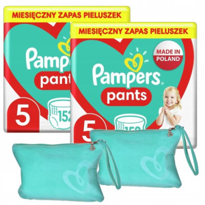 PAMPERS Pieluchomajtki MTH Rozm 5, 12-17kg, 304szt