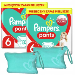 PAMPERS Pieluchomajtki MTH Rozm 6, 15 kg, 264szt