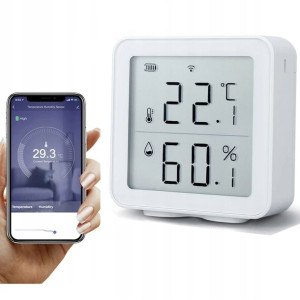 Termometr Higrometr LCD TUYA Smart WIFI