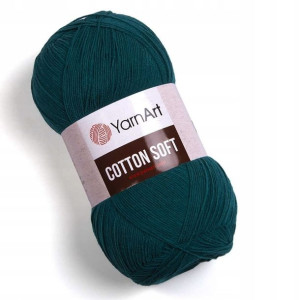 Włóczka YarnArt Cotton Soft 63 / ciemny szmaragd