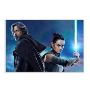 Gwiezdne wojny Rey i Luke Skywalker - Malowanie po Numerach