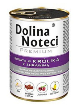 Dolina Noteci PREMIUM Królik z Żurawiną 800g