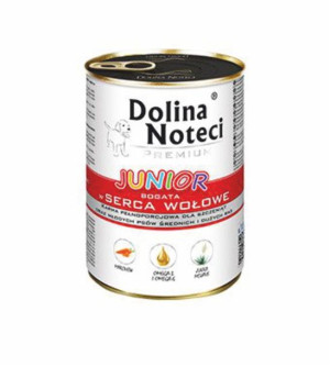 Dolina Noteci Premium Junior 400g Serca Wołowe