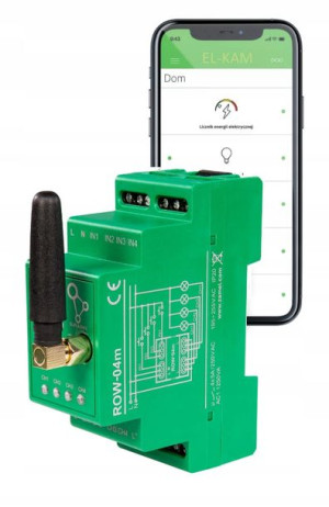 Odbiornik Wi-Fi na szynę 2-kan 230V ROW-02M Supla