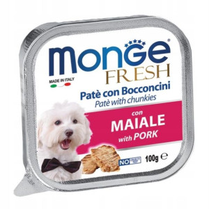 MONGE FRESH Karma dla psa z wieprzowiną 100g