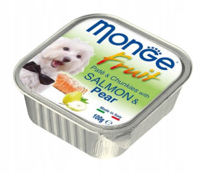 MONGE FRUIT Karma dla psa łosoś i gruszka 100g