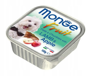 MONGE FRUIT Karma dla psa jagnięcina i jabłko 100g