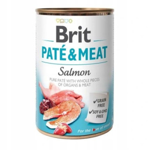 Brit Pate & Meat Salmon łosoś karma 400 g