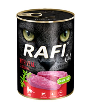 Rafi Mokra Karma dla Kota z Cielęciną 400g