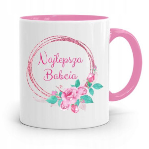 Kubek Różowy Dla Babci Najlepsza Babcia
