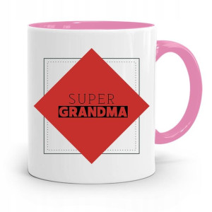 Kubek Różowy Dla Babci Super Grandma