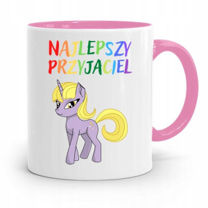 Kubek Różowy Dla Dzieci Najlepszy Przyjaciel +imię
