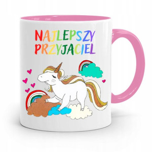 Kubek Różowy Dla Dzieci Najlepszy Przyjaciel +imię