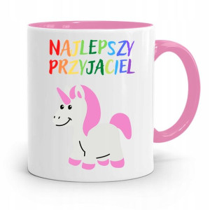Kubek Różowy Dla Dzieci Najlepszy Przyjaciel +imię