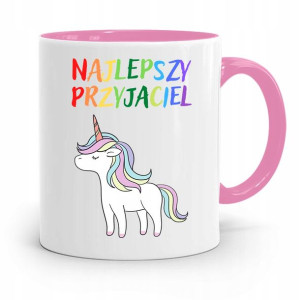 Kubek Różowy Dla Dzieci Najlepszy Przyjaciel +imię