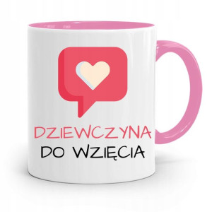 Kubek Różowy Dla Dziewczyny Dziewczyna Do Wzięcia