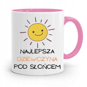 Kubek Różowy Dla Dziewczyny Najlepsza Pod Słońcem