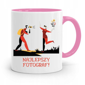 Kubek Różowy Dla Fotografa Najlepszy Fotograf