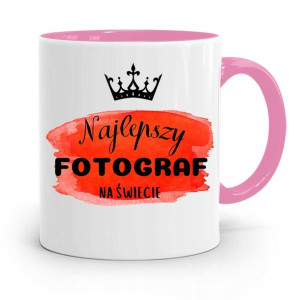 Kubek Różowy Dla Fotografa Najlepszy Na Świecie