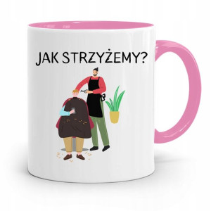 Kubek Różowy Dla Fryzjera Jak Strzyżemy? Prezent