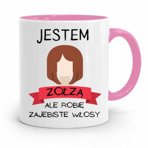 Kubek Różowy Dla Fryzjerki Robię Zajebiste Włosy