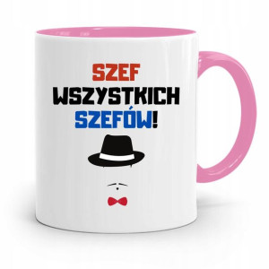 Kubek Różowy Dla Szefa Szef Wszystkich Szefów