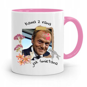 Kubek Różowy Donald Tusk Po Platforma Prezent