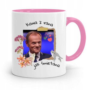 Kubek Różowy Donald Tusk Po Platforma Prezent