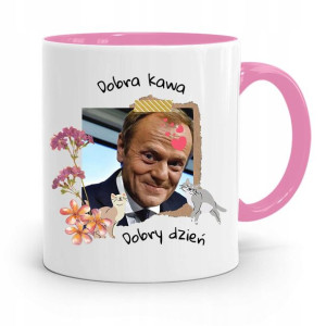 Kubek Różowy Donald Tusk Po Platforma Prezent