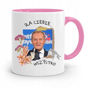 Kubek Różowy Donald Tusk Po Platforma Prezent