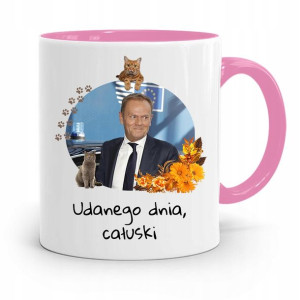 Kubek Różowy Donald Tusk Po Platforma Prezent