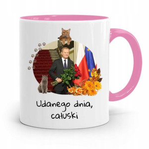 Kubek Różowy Donald Tusk Po Platforma Prezent