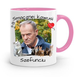 Kubek Różowy Donald Tusk Po Platforma Prezent