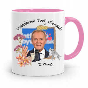 Kubek Różowy Donald Tusk Po Platforma Prezent