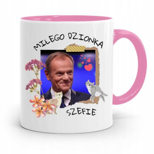 Kubek Różowy Donald Tusk Po Platforma Prezent