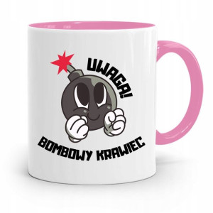 Kubek Różowy Krawca Krawcowej Bombowy Krawiec