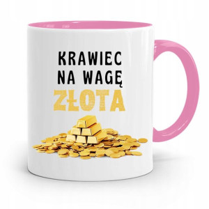 Kubek Różowy Krawca Krawcowej Na Wagę Złota
