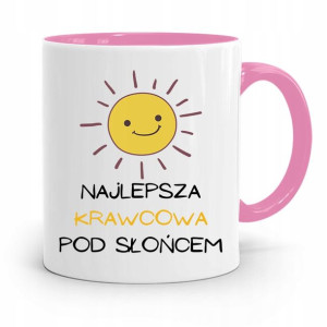 Kubek Różowy Krawca Krawcowej Najlepsza Krawcowa