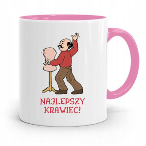 Kubek Różowy Krawca Krawcowej Najlepszy Krawiec
