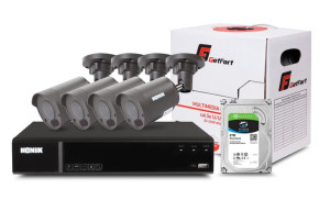 Zestaw Monitoringu Kenik Xvr 2tb 4 Kamery 2mpx