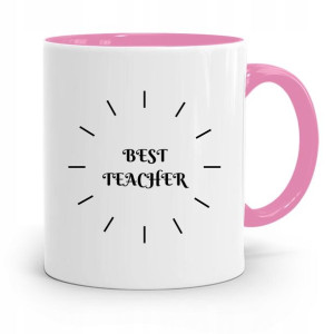 Kubek Różowy Na Dzień Nauczyciela Best Teacher