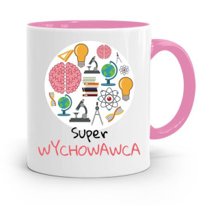 Kubek Różowy Na Dzień Nauczyciela Super Wychowawca